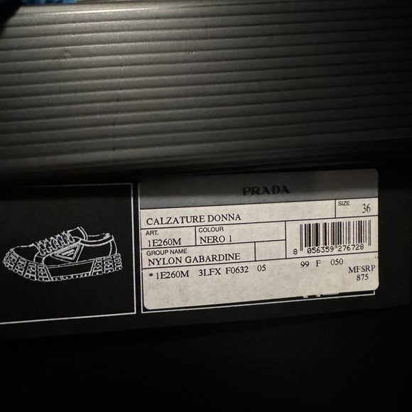 PRADA Double Wheel Re-Nylon gabardine sneakers - Picture 6 of 8